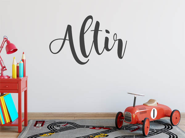 Wandtattoo Altir in Handschrift