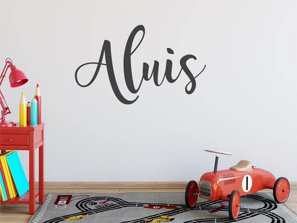 Wandtattoo Aluis in Handschrift