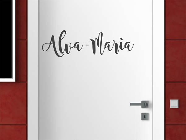 Wandtattoo Alva-Maria in Handschrift