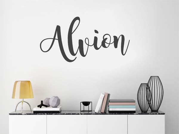 Wandtattoo Alvion in Handschrift