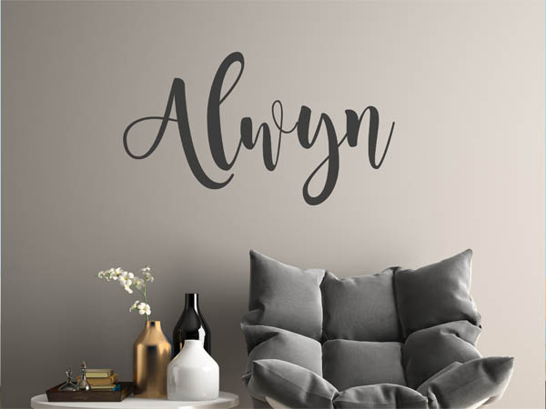 Wandtattoo Alwyn in Handschrift