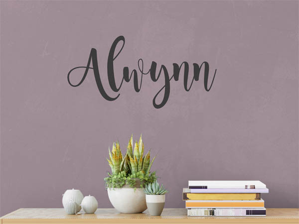 Wandtattoo Alwynn in Handschrift