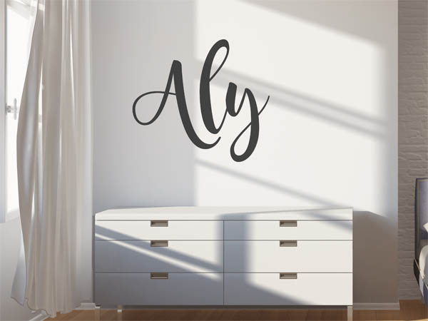 Wandtattoo Aly in Handschrift