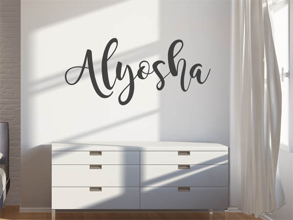 Wandtattoo Alyosha in Handschrift