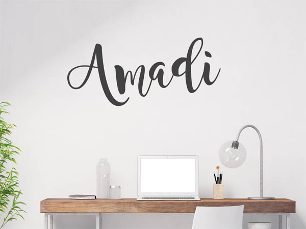Wandtattoo Amadi in Handschrift
