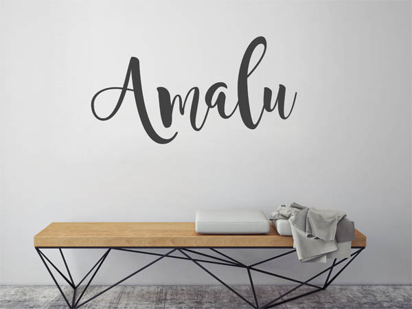 Wandtattoo Amalu in Handschrift