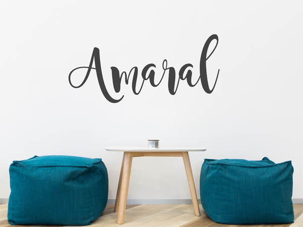 Wandtattoo Amaral in Handschrift