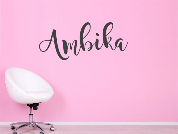 Wandtattoo Ambika in Handschrift
