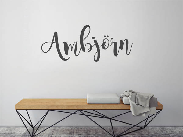 Wandtattoo Ambjörn in Handschrift