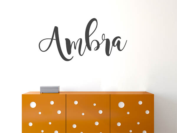 Wandtattoo Ambra in Handschrift