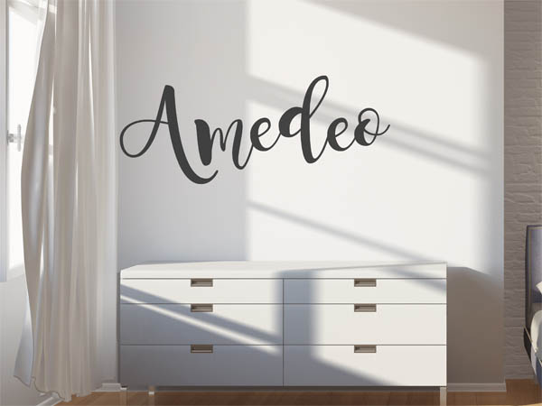 Wandtattoo Amedeo in Handschrift