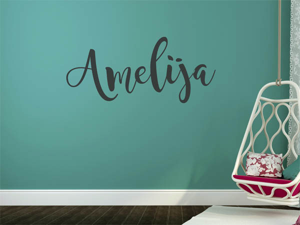 Wandtattoo Amelija in Handschrift