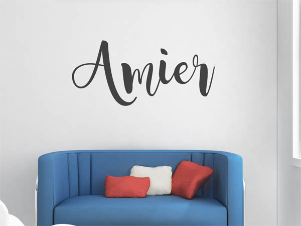 Wandtattoo Amier in Handschrift