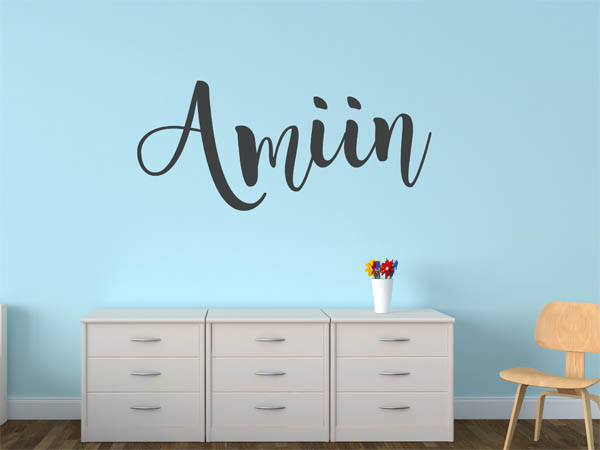 Wandtattoo Amiin in Handschrift