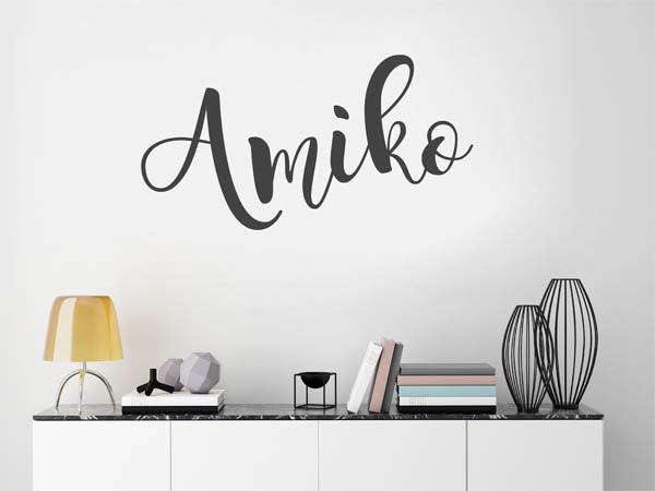 Wandtattoo Amiko in Handschrift