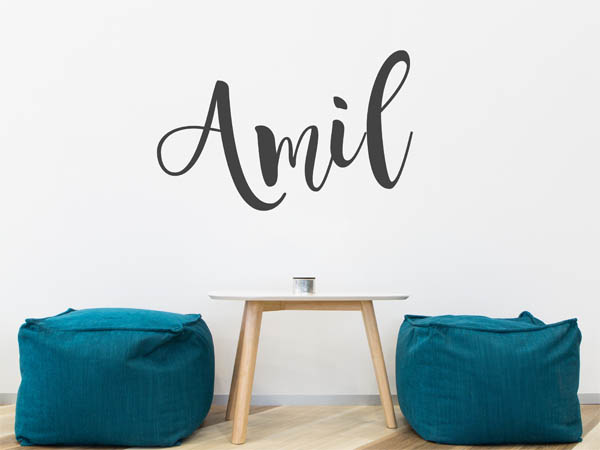 Wandtattoo Amil in Handschrift