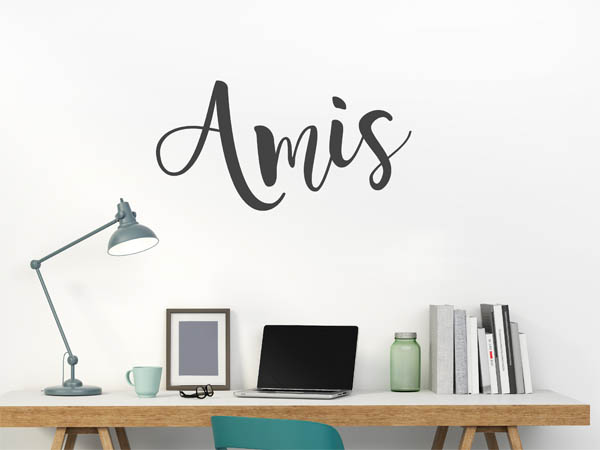 Wandtattoo Amis in Handschrift