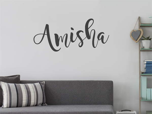 Wandtattoo Amisha in Handschrift
