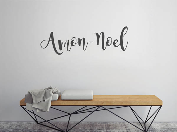 Wandtattoo Amon-Noel in Handschrift
