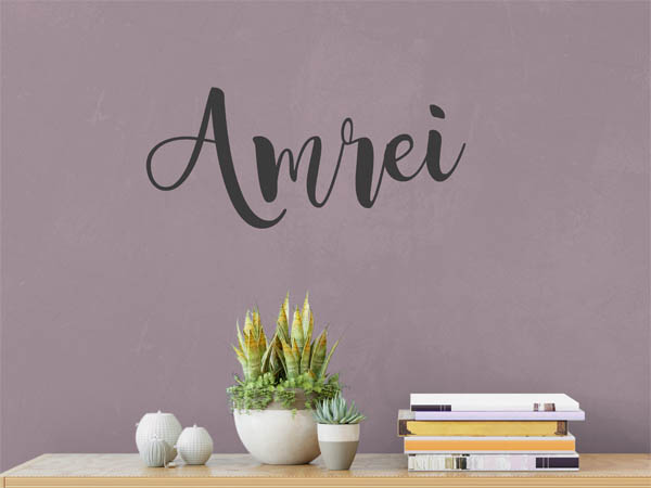 Wandtattoo Amrei in Handschrift