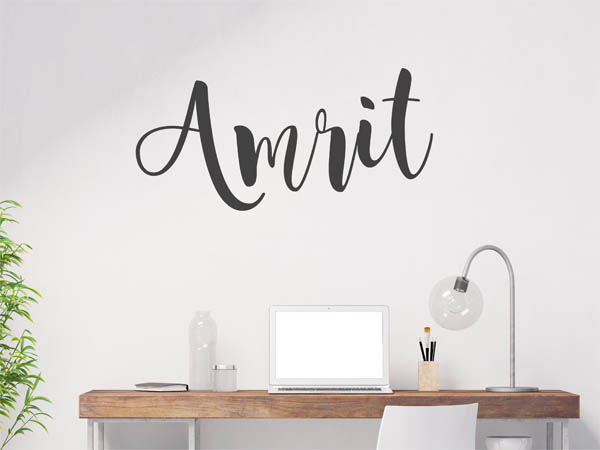 Wandtattoo Amrit in Handschrift