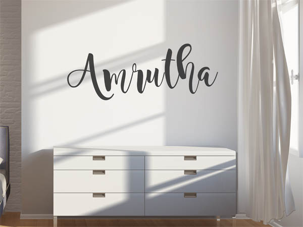 Wandtattoo Amrutha in Handschrift