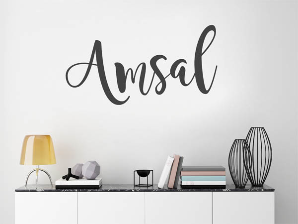 Wandtattoo Amsal in Handschrift
