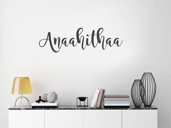 Wandtattoo Anaahithaa in Handschrift