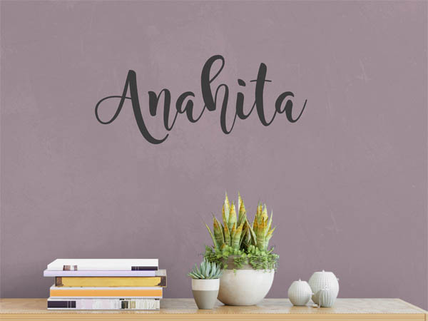 Wandtattoo Anahita in Handschrift