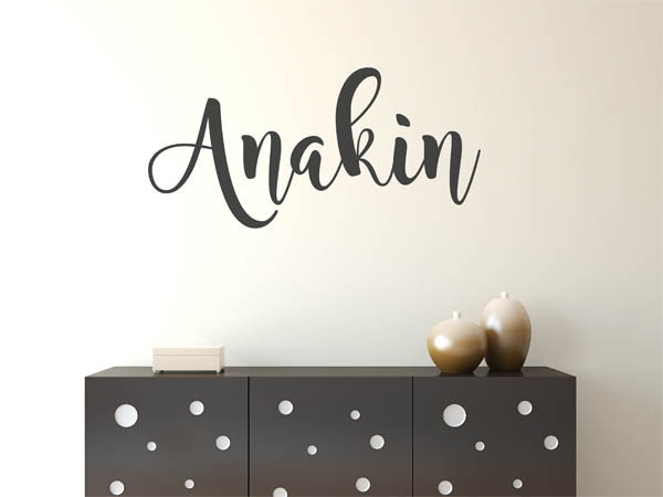 Wandtattoo Anakin in Handschrift