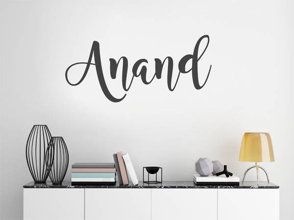 Wandtattoo Anand in Handschrift