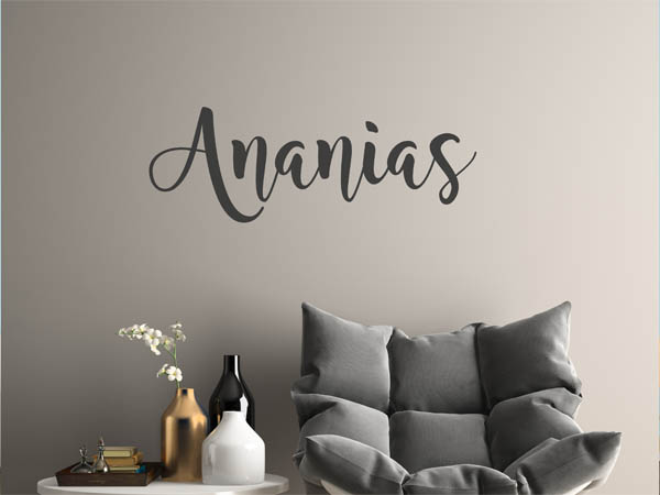Wandtattoo Ananias in Handschrift
