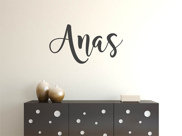Wandtattoo Anas in Handschrift