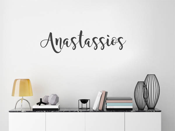 Wandtattoo Anastassios in Handschrift