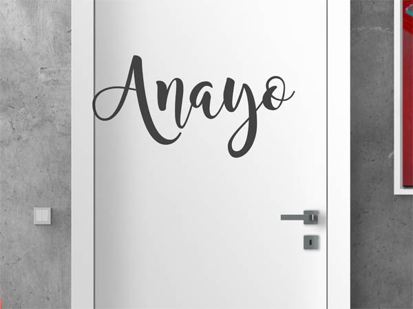Wandtattoo Anayo in Handschrift