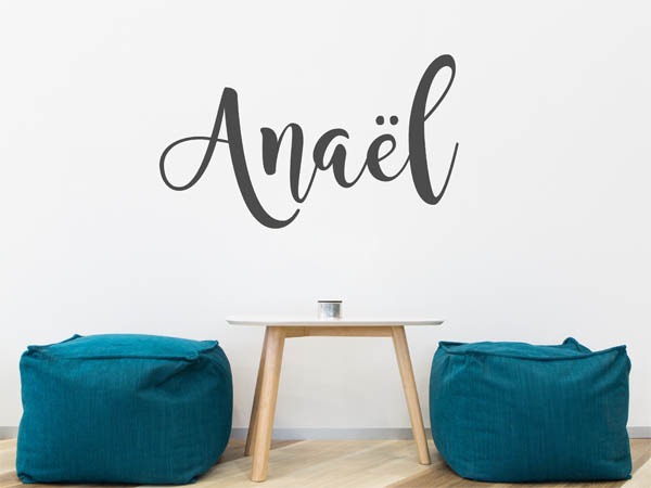 Wandtattoo Anaël in Handschrift