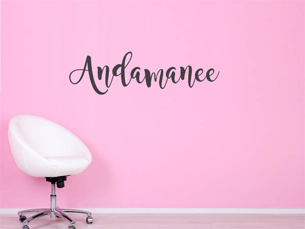 Wandtattoo Andamanee in Handschrift