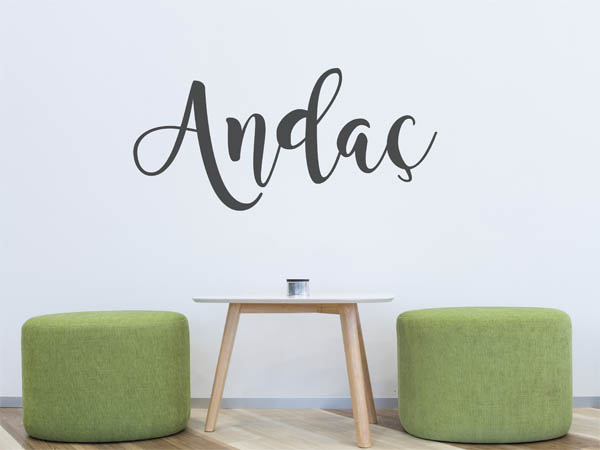 Wandtattoo Andaç in Handschrift