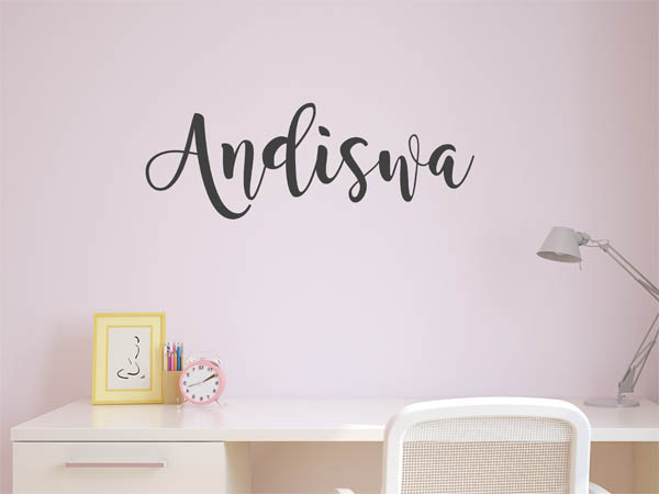 Wandtattoo Andiswa in Handschrift
