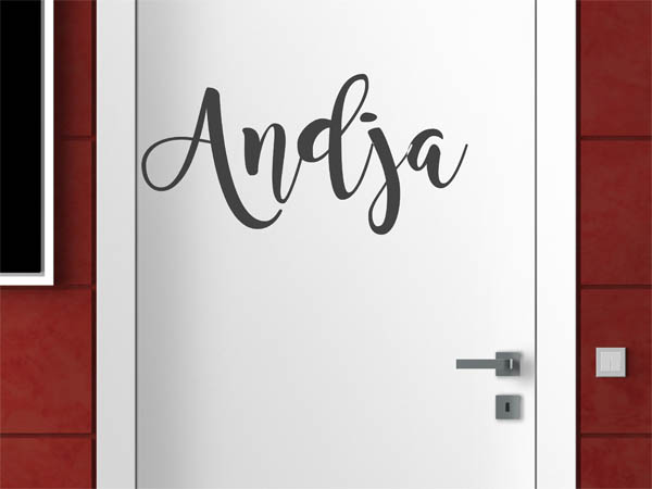 Wandtattoo Andja in Handschrift