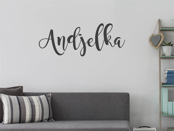 Wandtattoo Andjelka in Handschrift