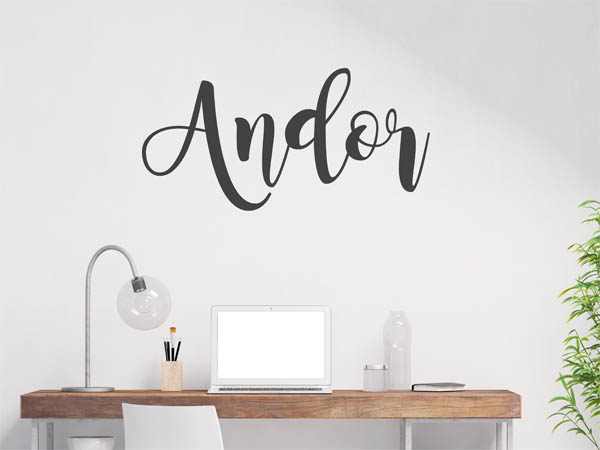 Wandtattoo Andor in Handschrift