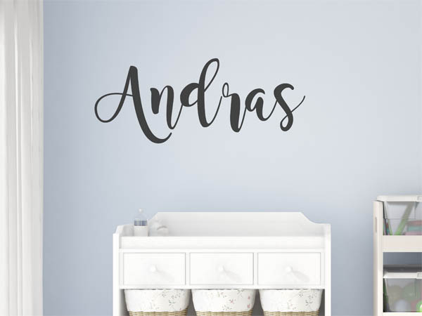 Wandtattoo Andras in Handschrift