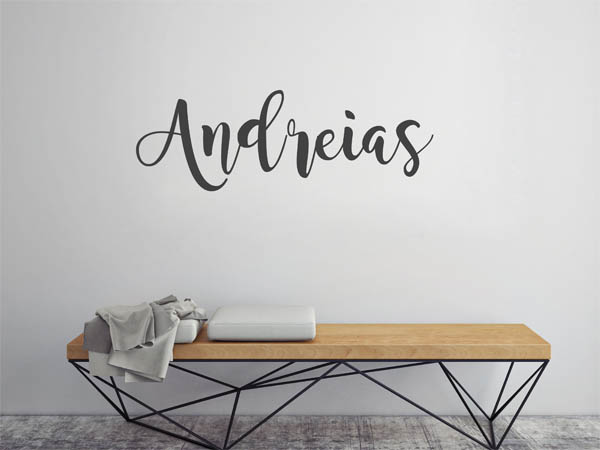 Wandtattoo Andreias in Handschrift