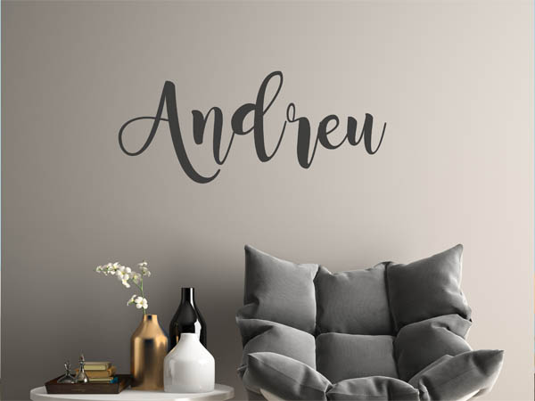 Wandtattoo Andreu in Handschrift