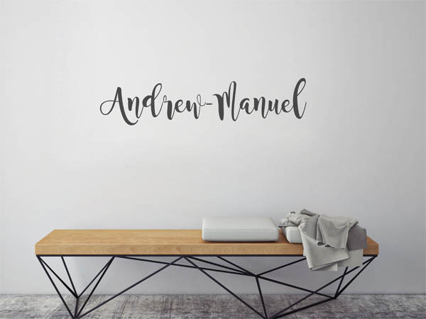 Wandtattoo Andrew-Manuel in Handschrift