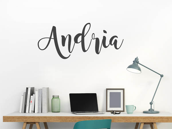 Wandtattoo Andria in Handschrift