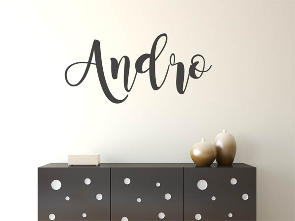 Wandtattoo Andro in Handschrift