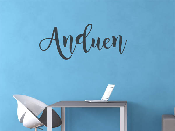 Wandtattoo Anduen in Handschrift