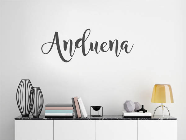 Wandtattoo Anduena in Handschrift